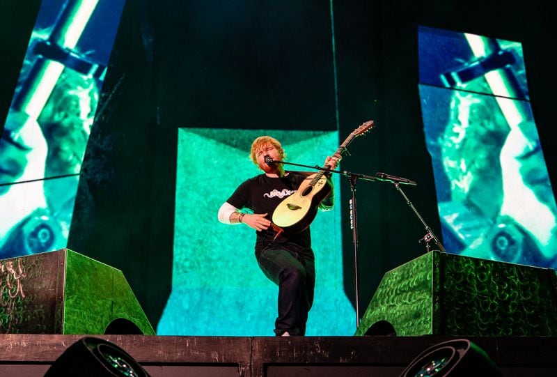 The Atlanta concert was the final night of Ed Sheeran's U.S. "Divide" tour.  Photo: Ryan Fleisher/Special to the AJC