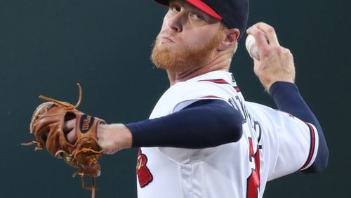 Braves pitcher Mike Foltynewicz lost his arbitration case against the team Saturday. (Curtis Compton /ccompton@ajc.com)