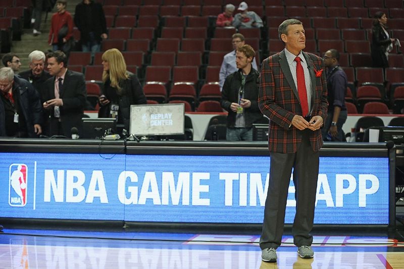 Craig Sager returned to reporting after his leukemia diagnosis in Chicago on March 5, 2015.