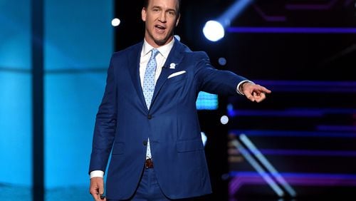 LOS ANGELES, CA - JULY 12:  Host Peyton Manning speaks onstage at The 2017 ESPYS at Microsoft Theater on July 12, 2017 in Los Angeles, California.  (Photo by Kevin Winter/Getty Images)