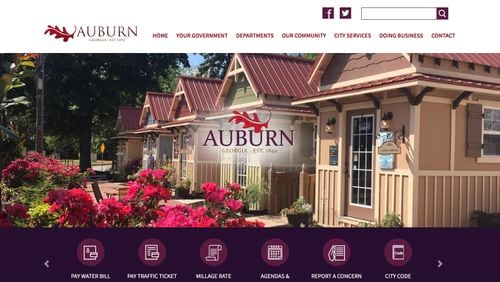 Auburn launches new website with more information and customer features. Courtesy City of Auburn