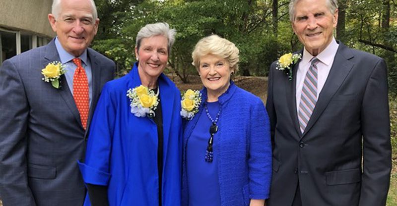 2020 honorees Cecelia and David Ratcliffe and Carolyn and Bill Curry were saluted at last year's virtual gala. Photo: Wesley Woods Foundation