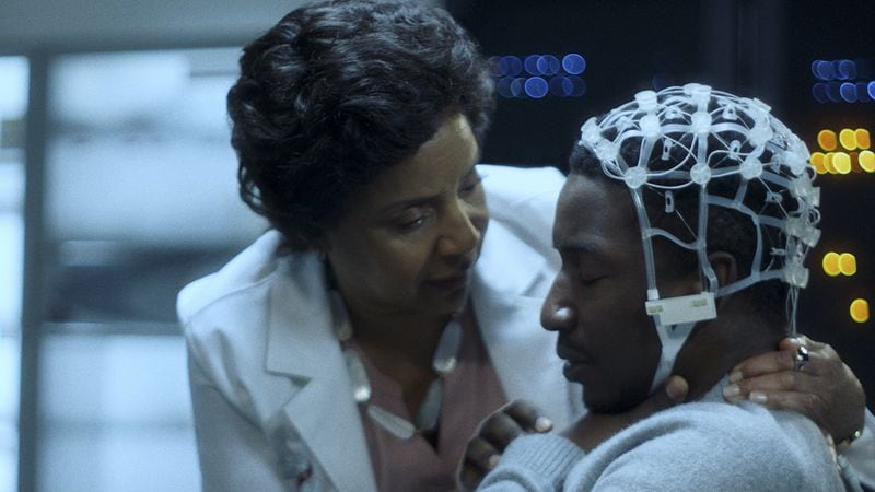 Phylicia Rashad plays a mysterious scientist treating a car accident victim played by Mamoudou Athie in "Black Box" on Amazon Prime. Credit: Amazon Prime