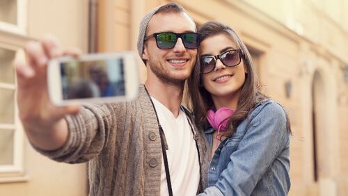 Get a quick selection of 10 selfie shots a second by using burst mode — hold down the shutter on iPhones. (Dreamstime/TNS)