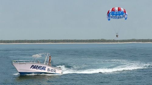 Parasailing is a popular activity among adventure seekers in Fort Lauderdale, Fla. CONTRIBUTED BY ALOHA WATERSPORTS