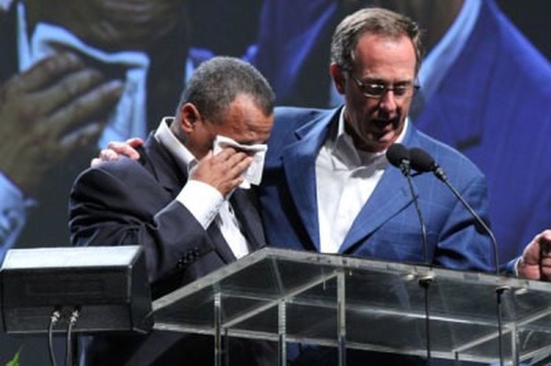 One of the high points of the Rev. Bryant Wright’s tenure as president of the Southern Baptist Convention was when he passed the mantle to the Rev. Fred Luter, senior pastor of Franklin Avenue Baptist Church in New Orleans, in 2012. Luter was the first African American president of the convention. 