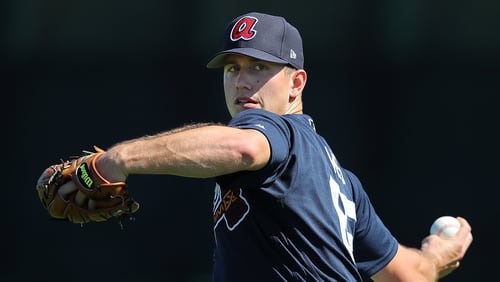 Braves prospect Lucas Sims leads the International League in strikeouts. Curtis Compton/ccompton@ajc.com