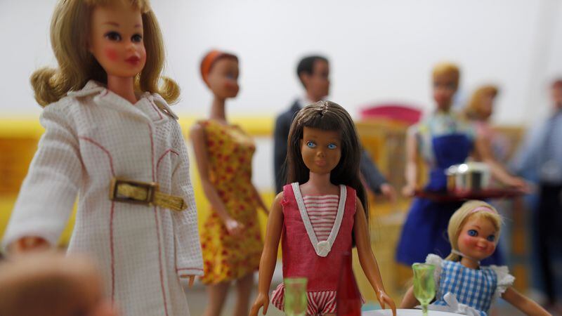 In this Jan. 6, 2017 photo, assorted Barbie dolls are displayed during a huge Barbie Doll temporary exhibit at the Mexico Antique Toy Museum in Mexico City. Several Barbie doll collectors teamed up to display their dolls in this museum. (AP Photo/Dario Lopez-Mills)