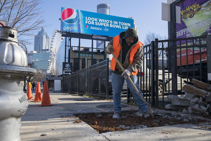 Photos: See how Atlanta's landmarks have readied for Super Bowl