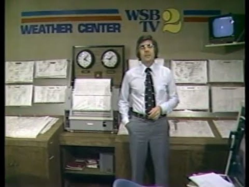 Johnny Beckman when he worked at WSB-TV in 1976. ARCHIVAL PHOTO