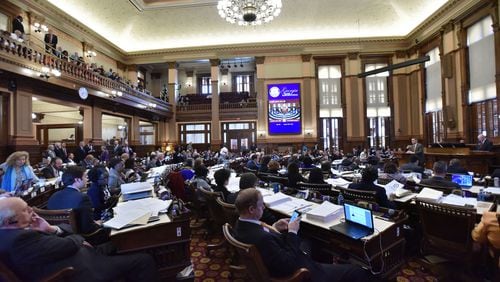 The Georgia House of Representatives voted on many bills during the 39th day of legislative session at the Georgia State Capitol on Friday, March 29, 2019. HYOSUB SHIN / HSHIN@AJC.COM