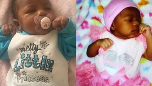 Ava Wilmer, 1 month old, was taken by carjackers and later abandoned on the side of South Fulton Parkway during Wednesday’s freezing temperatures. Photo courtesy WSB TV