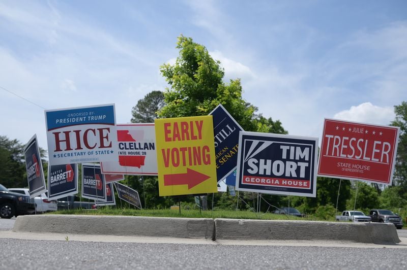 Over 615,000 people had cast ballots through Wednesday during early voting, smashing previous in-person turnout records for a primary. At this point in 2018, about 213,000 people had voted. (Natrice Miller / natrice.miller@ajc.com)