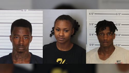 From left to right; Jaquarius Douglas, Talonda Brown, Eugene Smith. (Photo: Memphis Police Department)