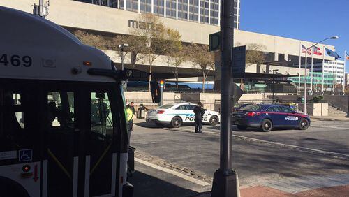 A man was fatally shot Saturday near a MARTA station. (Credit: Channel 2 Action News)