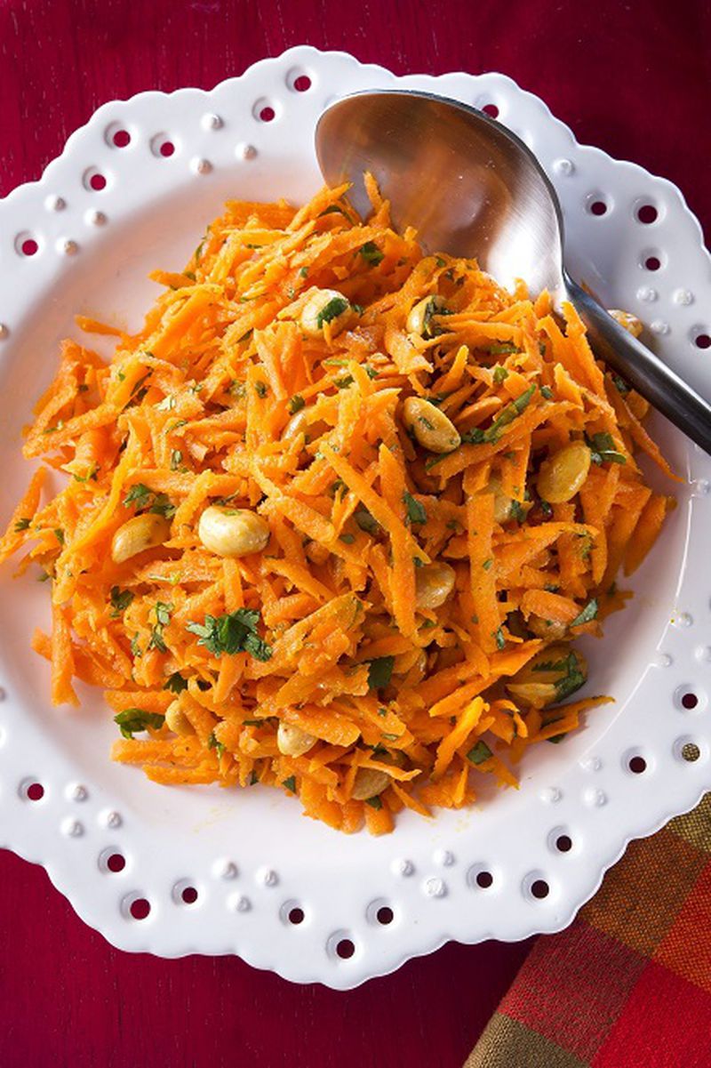 Cilantro Carrot Salad gets a super-spice boost from turmeric, which has anti-inflammatory properties. (Tammy Ljungblad/Kansas City Star/TNS)
