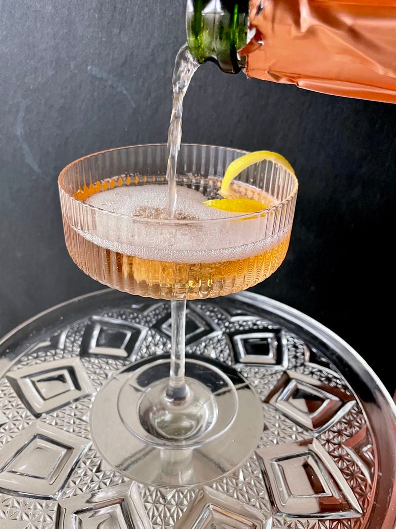 Dating to at least the 1850s, the Champagne cocktail is simple elegance in a glass, with just three ingredients. Angela Hansberger for The Atlanta Journal-Constitution