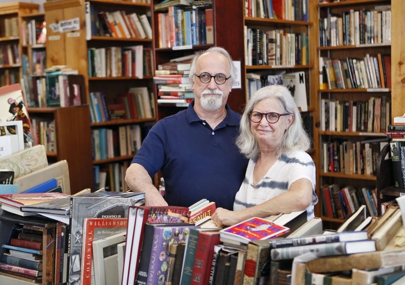 Owners Bob Roarty and Jan Bolgla left the print industry to take over Atlanta Vintage Books. The independent, neighborhood bookstore in Chamblee has 70,000 vintage, rare and used books. BOB ANDRES / BANDRES@AJC.COM