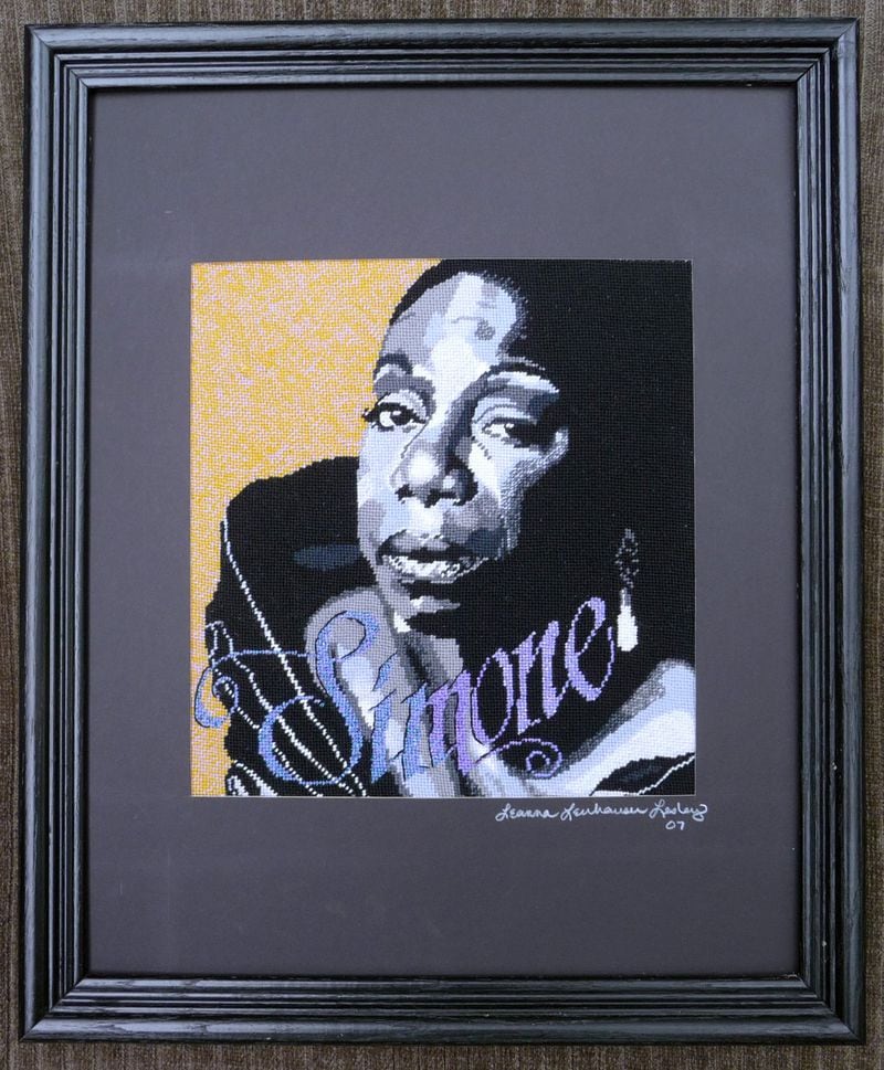 Nina Simone is on display as part of an exhibit by Leanna Leithauser-Lesley at the Theatrical Outfit. HANDOUT