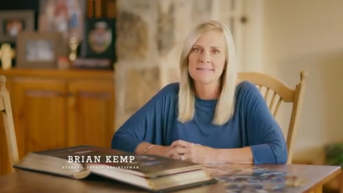 Brian Kemp's wife Marty is featured in his latest TV ad.