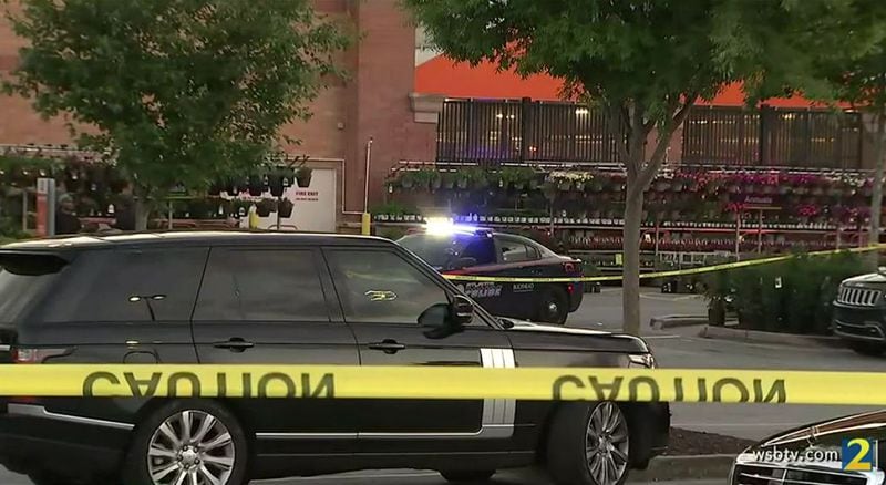 Officers found three shooting victims in the parking lot of the Home Depot in the 2500 block of Piedmont Road shortly before 8 p.m. on May 15, 2021, police said in a statement. (Photo: Channel 2 Action News)