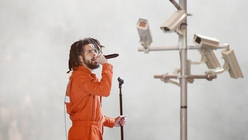 J. Cole brings his passionate songs to Infinite Energy Arena on Aug. 11. Photo: Getty Images