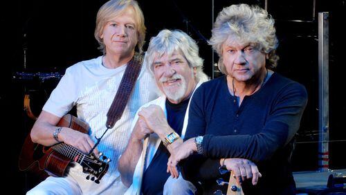 The Moody Blues (l-r): Justin Hayward, Graeme Edge and John Lodge, perform at the Fox Theatre on July 23, 2017.