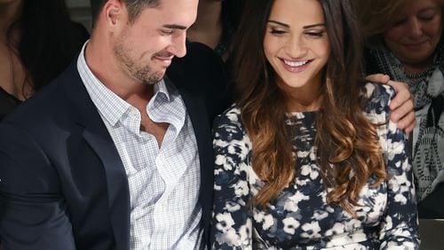 NEW YORK, NY - OCTOBER 14: Television personalities Josh Murray (L) and Andi Dorfman attend front row at The Mark Zunino For Kleinfeld 2015 Runway Show at Kleinfeld on October 14, 2014 in New York City. (Photo by Jamie McCarthy/Getty Images for Kleinfeld Bridal) NEW YORK, NY - OCTOBER 14: Television personalities Josh Murray (L) and Andi Dorfman attend front row at The Mark Zunino For Kleinfeld 2015 Runway Show at Kleinfeld on October 14, 2014 in New York City. (Photo by Jamie McCarthy/Getty Images for Kleinfeld Bridal)