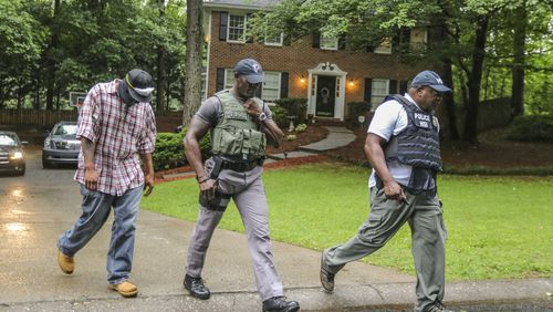 Homeland Security agents made an arrest at a home located in the 1600 block of Barn Swallow Place in Cobb County on Thursday.