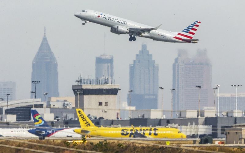 Planes take off from Hartsfield-Jackson International Airport, which will be a key part of metro Atlanta’s bid for Amazon’s second headquarters. The Atlanta area made Amazon’s Top 20 cities for its HQ2 project and 50,000 jobs. JOHN SPINK /JSPINK@AJC.COM
