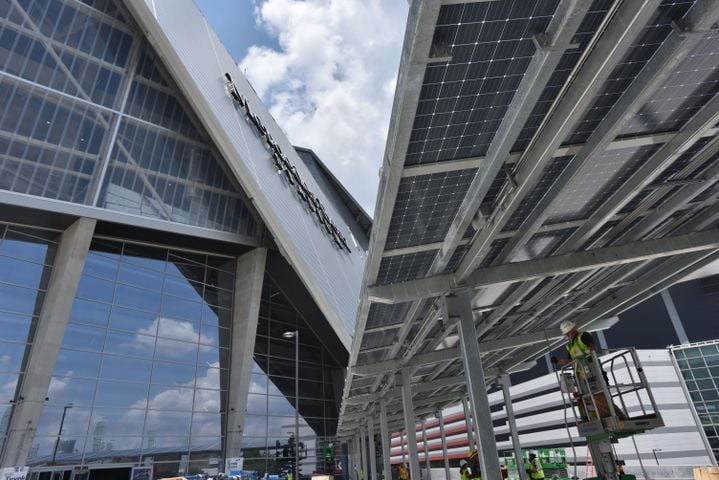 Photos: The latest look at the Falcons’ new Mercedes-Benz Stadium