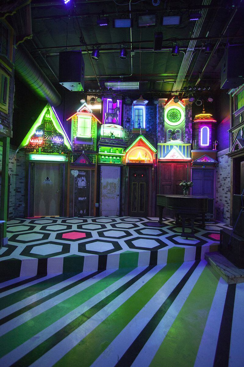 Glowing in neon, Meow Wolf in Santa Fe, N.M., brags that it’s part museum and part interactive amusement and theme park. CONTRIBUTED BY LINDSEY KENNEDY