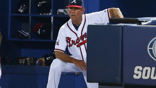 Braves manager Brian Snitker, at 62, has suddenly been immersed in baseball’s information age as new general manager Alex Anthopoulos brings heavy use of analytics and other data to the table. (AP photo)