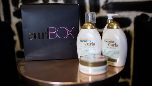 Curlbox is a subscription service that provides a box of hair products each month for its customers. (BRANDEN CAMP / SPECIAL)