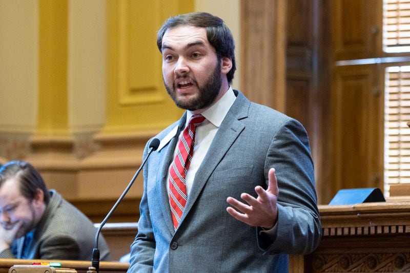 The Georgia Senate GOP Caucus voted to indefinitely suspend Sen. Colton Moore, R - Trenton. (Arvin Temkar/arvin.temkar@ajc.com)