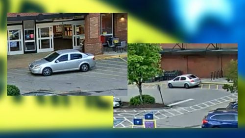 Atlanta police released surveillance photos of the car used by two men suspected in multiple robberies in the Midtown area.