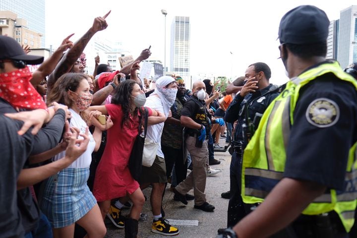 Atlanta protests -- the police