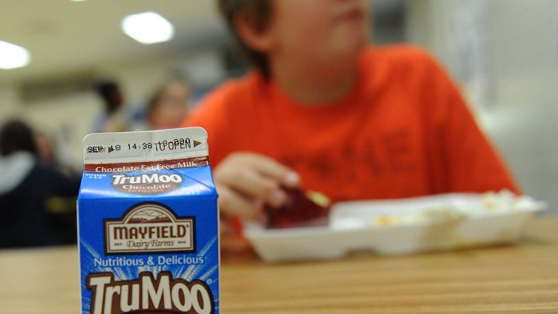 In 2012, the City of Decatur school board voted unanimously to consider a parent committee's recommendation to ban chocolate milk from school cafeterias. Their argument: the calories outweigh the nutritional benefits. Now the USDA is considering a ban on chocolate milk for elementary and middle school meals that would begin during the 2025 school year.  JOHNNY CRAWFORD /JCRAWFORD@AJC.COM