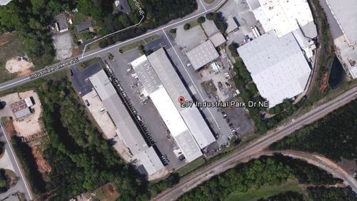 Lawrenceville approves unscreened outdoor storage at 297 Industrial Park Drive. Courtesy City of Lawrenceville