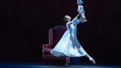 Remi Nakano will appear as Young Marie in Atlanta Ballet's film version of "The Nutcracker" choreographed by Yuri Possokhov.
Courtesy of Kim Kenney / Atlanta Ballet