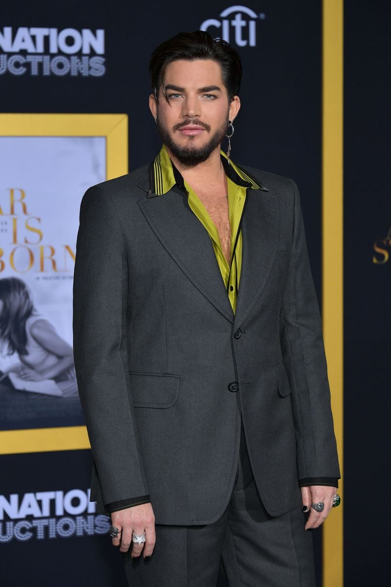 LOS ANGELES, CALIFORNIA - SEPTEMBER 24: Adam Lambert arrives at the Premiere Of Warner Bros. Pictures' 'A Star Is Born' at The Shrine Auditorium on September 24, 2018 in Los Angeles, California. (Photo by Neilson Barnard/Getty Images)