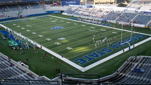Georgia State Stadium will be the site of the first Great Atlanta Bash Football Classic on Sept. 21.  FILE PHOTO by STEVE SCHAEFER / SPECIAL TO THE AJC