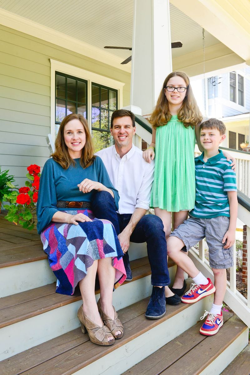 Herring, a folk singer and musician, and Crespino, an author and history professor at Emory University, purchased their Decatur Craftsman in 2015 after they spotted it under construction while living just six blocks away. They live in the home with son Sam, daughter Carrie and dog Teddy.