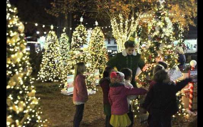 Here's a look at a previous Festival of Trees display on Marietta Square.