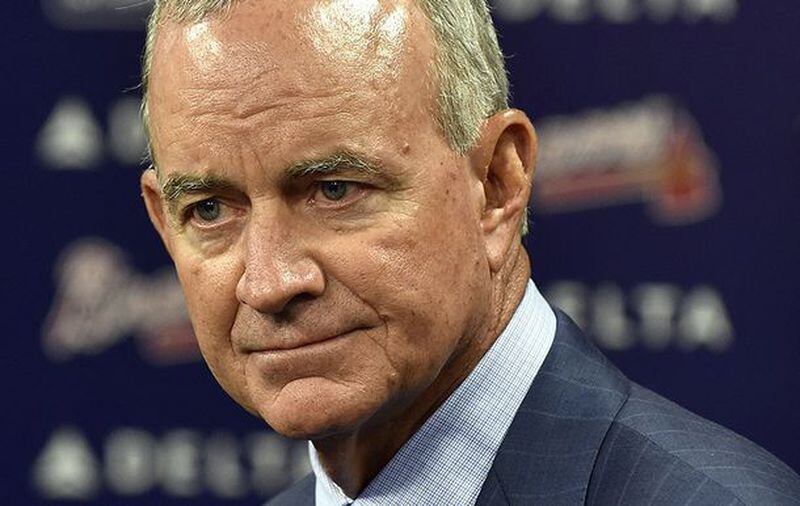John Hart, Braves president of baseball operations, knows the past year has been difficult for fans and everyone else connected with the team, but says he and GM John Coppolella, along with other team officials, are all onboard with the team's long-term plans and rebuilding strategy. (AP photo)