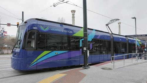 The Atlanta Streetcar has resolved fewer than a third of issues raised in a stinging audit last year. (BOB ANDRES/BANDRES@AJC.COM)