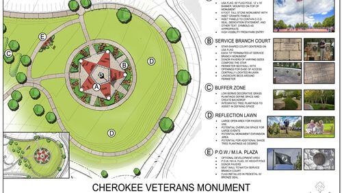 WE Contracting has been awarded a $409,933 contract by Cherokee County to build the veterans’ monument at Cherokee Veterans Park in Canton. CHEROKEE COUNTY