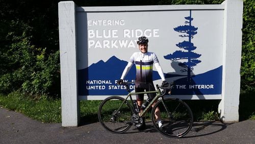 From June 20-25, Timothy Riesz of Atlanta cycled 469.1 miles of the Blue Ridge Parkway to raise money for Parkinson’s disease research.