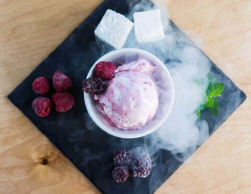 N7 Kream Lab's signature diary base ice cream, infused with blackberries, strawberries and raspberry.