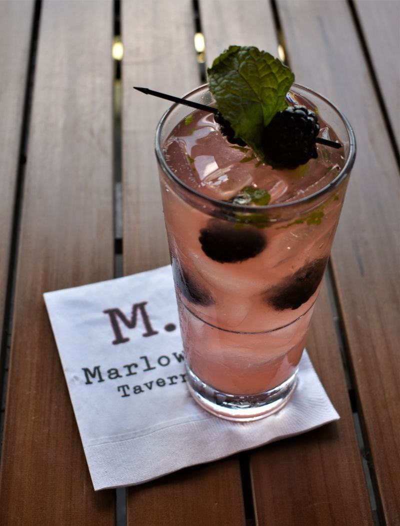 Marlow's Tavern is offering a blackberry mojito this summer.